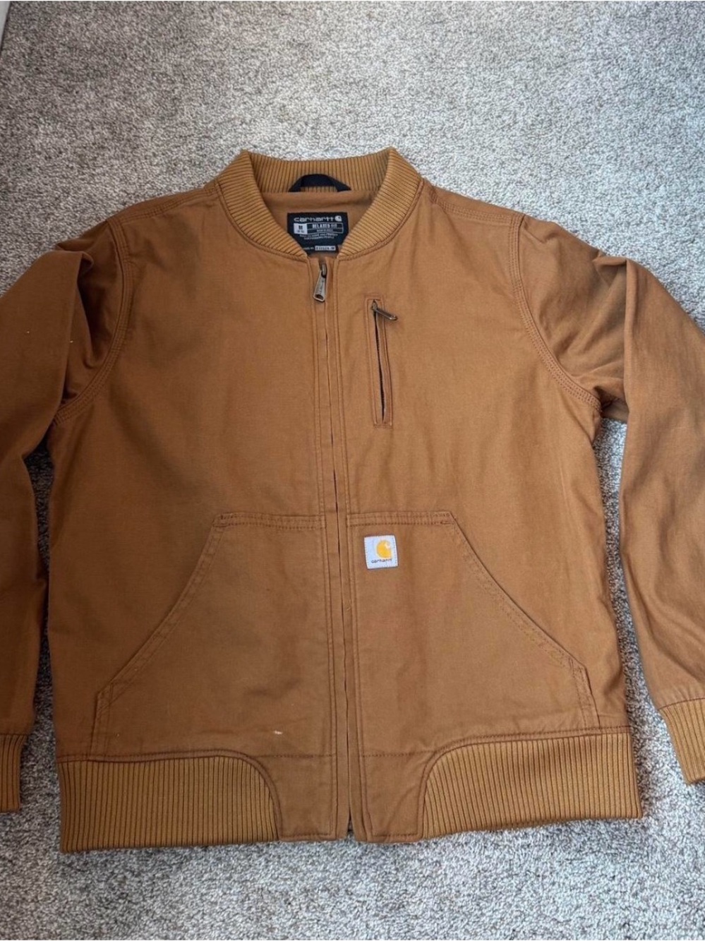 Carhartt Brown Duck Bomber Jacket